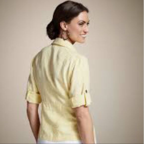 Chico’s Easy Expedition Emmylou Linen Jacket - Picture 3 of 7